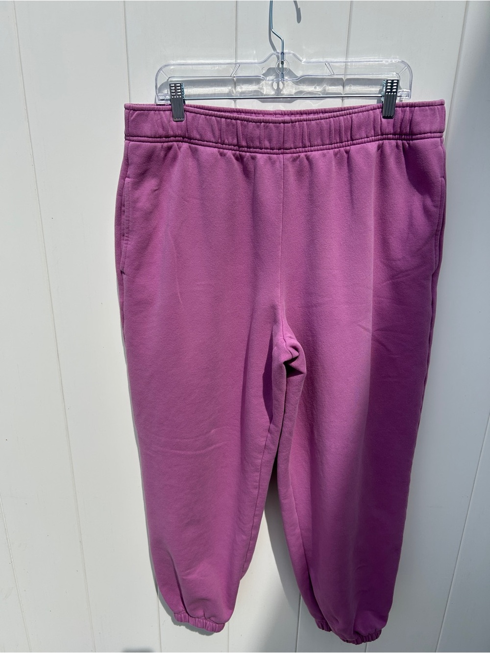 Athleta Lavender-Pink Elastic Waist Joggers